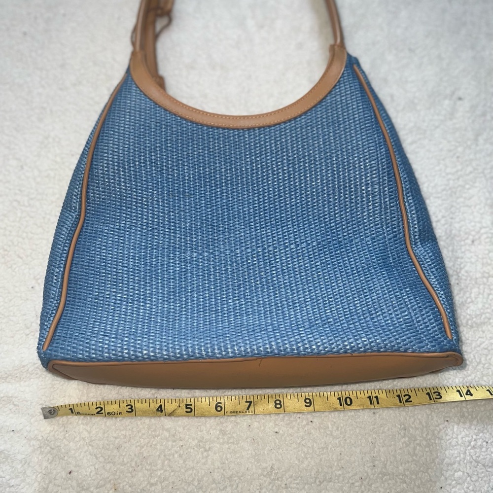 Fossil Woven Straw Purse Bag | Blue | - Picture 8 of 9